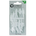 Schulcz Scale Model Figures - Silhouette, Pkg of 20, 1:50, 1/4"