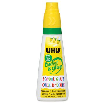 Open in modal - UHU Twist & Glue White Glue - 3.2 oz - front