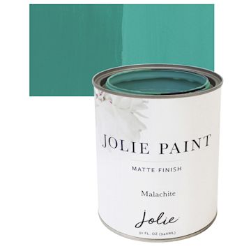 Open in modal - Jolie Matte Finish Paint - Malachite, Quart and swatch