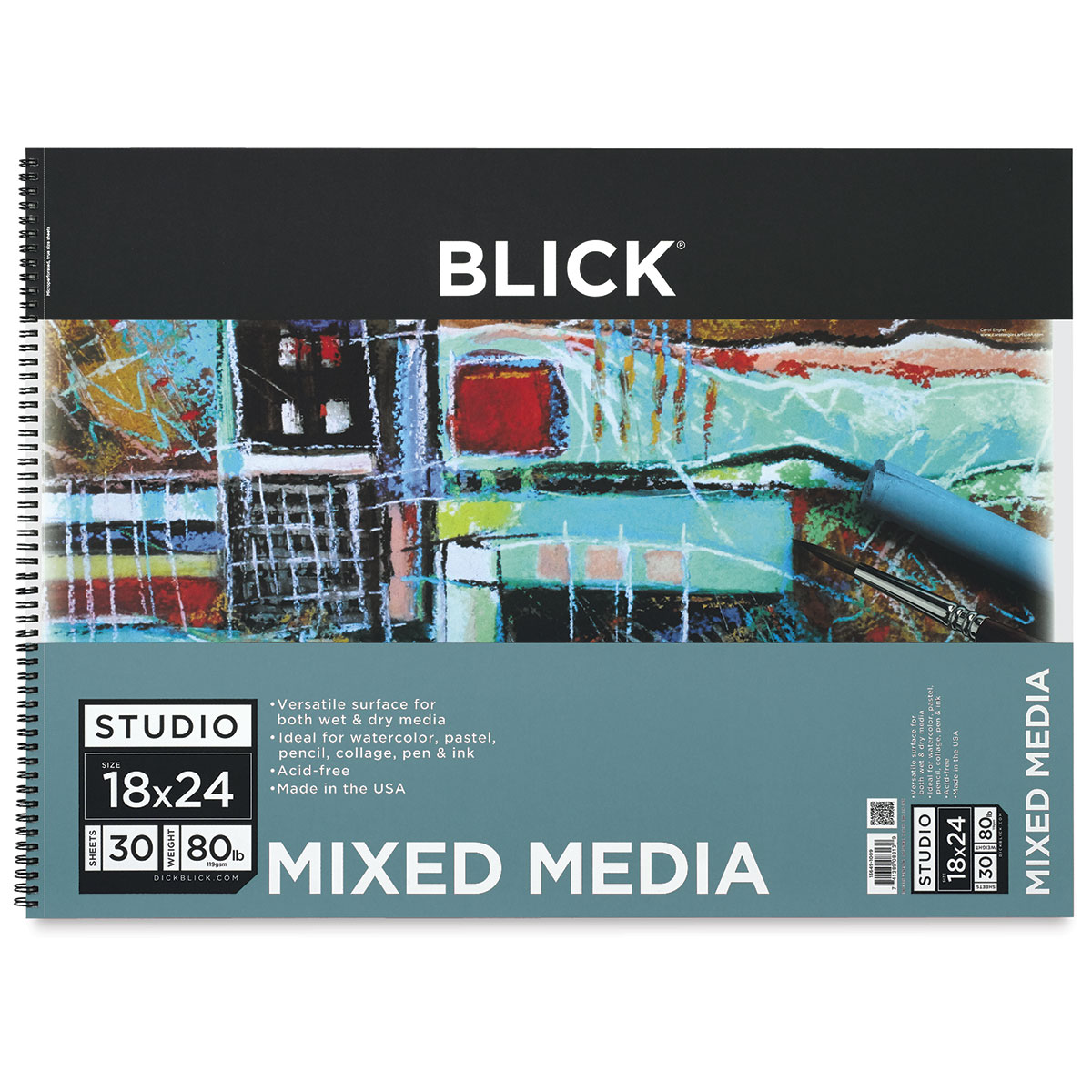 Blick Studio Mixed Media Pad - 18 inch x 24 inch, 30 Sheets, Size: 18 x 24, 30 Sheets