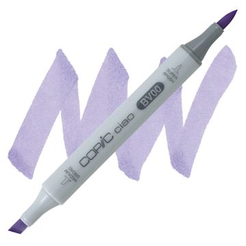 Open in modal - Copic Ciao Double Ended Marker - Mauve Shadow BV00 marker and swatch