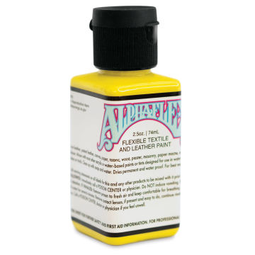 Alpha6 AlphaFlex Textile and Leather Paint - Alpha Yellow, 74 ml, Bottle