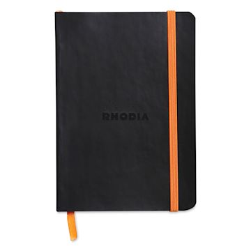Open in modal - Rhodia Rhodiarama Softcover Notebook - A6, Black, Dot Grid