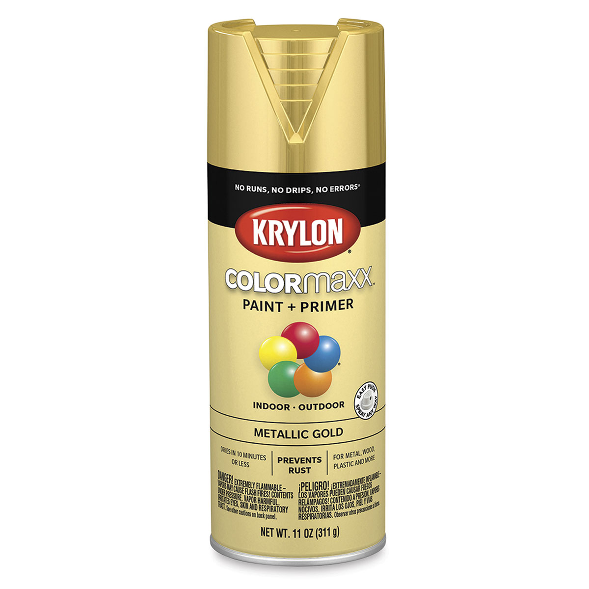 SPRAY MIX COLOR FRINGE KNIT ゴールド Krylon Colormaxx Spray Paint - Gold, Metallic, 11 oz | BLICK Art