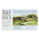 R&F Drawing Oil Sticks - Set of 6, Landscape Colors, 12 ml