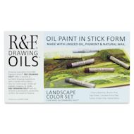 R&F Drawing Oil Sticks - Set of 6, Landscape Colors, 12 ml