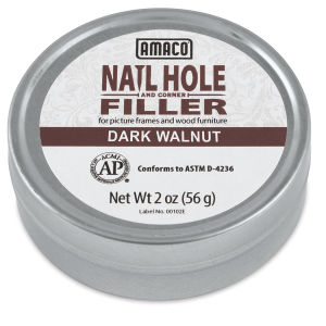 Amaco Nail Hole and Corner Filler - 2 oz, Dark Walnut