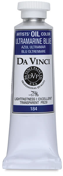 Da Vinci Burnt Hematite Black Artist Oil Paint – 37ml