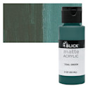 Blick Matte Acrylic - Teal Green, 2 oz bottle