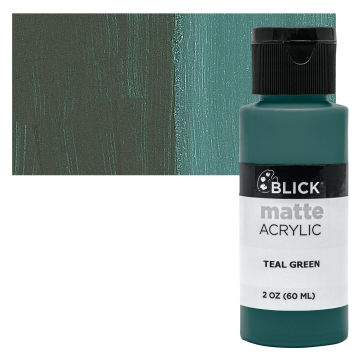 Blick Matte Acrylic - Teal Green, 2 oz bottle