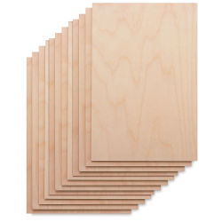 Wood Printing Blocks - Package of 12 shown in stack