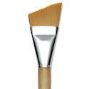 Silver Brush Silver Jumbo Golden Synthetic Brush - Angle, Mid-Handle, Size 40