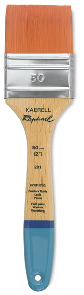 Raphaël Kaërell Synthetic Sable Brushes - Short Handled Mixed Media Brush shown vertically