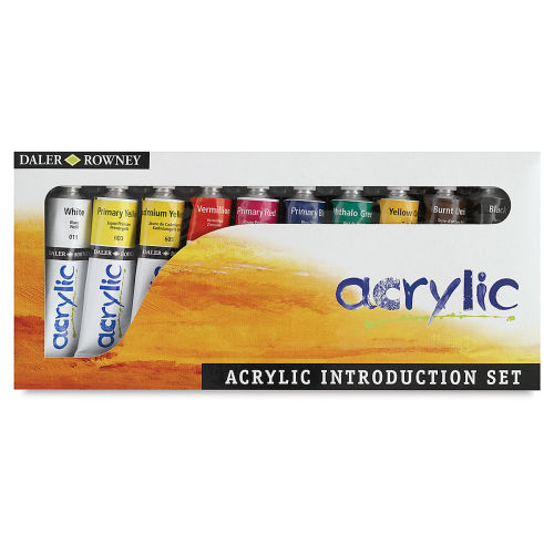 Daler Rowney System3 8-Tube Acrylic Paint Set for Adults - Acrylic Painting  Supplies for Artists and Students - Acrylic Paints for Murals Canvas and