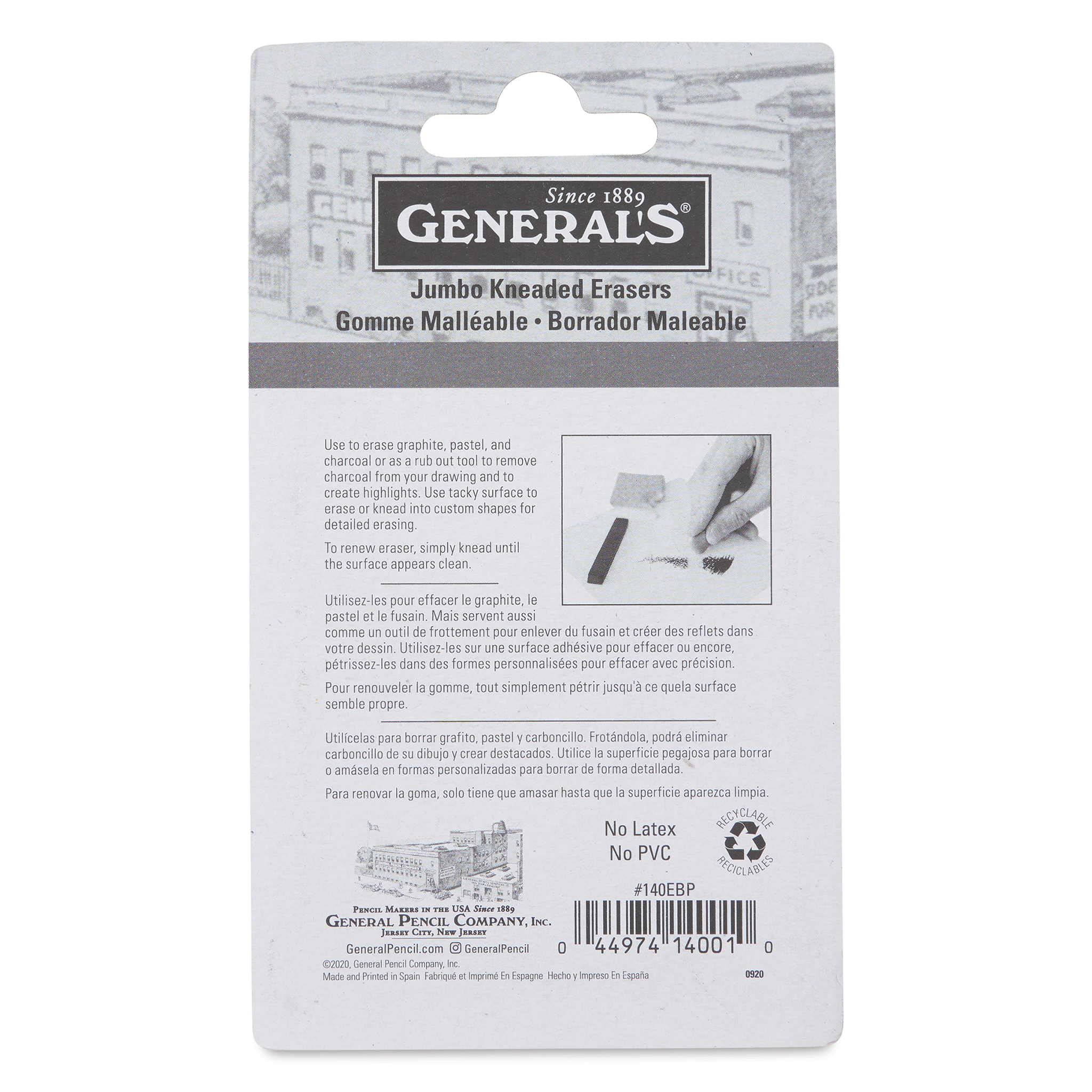 General's Pencil Kneaded Erasers