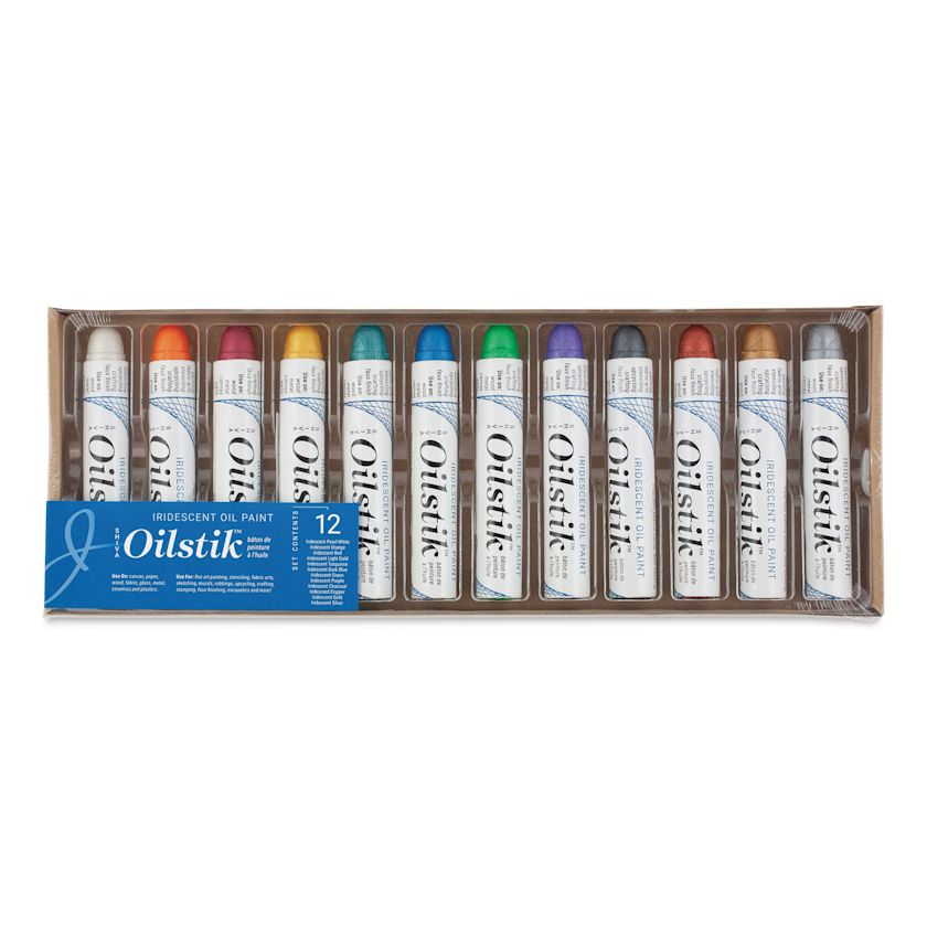 Shiva Oilstik Oil Paint - Iridescent Colors, Set of 12 | BLICK Art ...