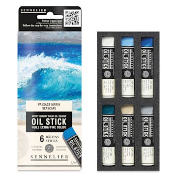 Open in modal - Sennelier Artists' Oil Sticks - Set of 6, Seascape