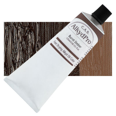 CAS AlkydPro Fast-Drying Alkyd Oil Color - Burnt Umber, 120 ml tube