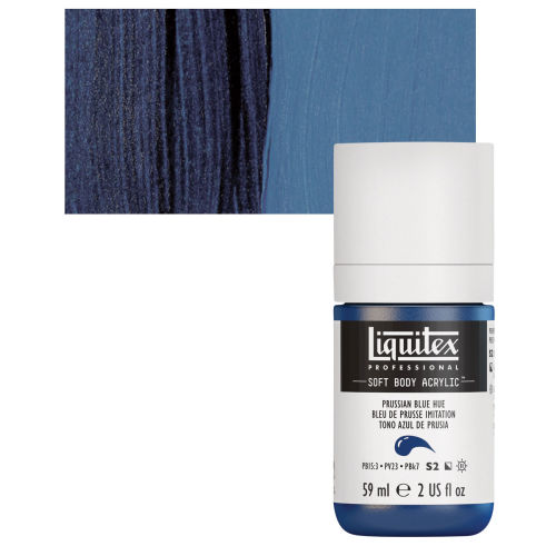 PRUSSIAN BLUE HUE - Liquitex Heavy Body Acrylic Paint 2 oz (59 ml) Tube -  NEW