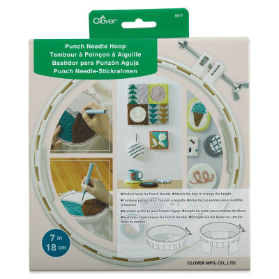 Clover Punch Needle Hoop, front of the packaging