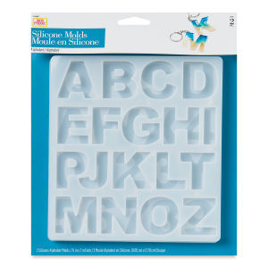 Plaid Mod Podge Alphabet Silicone Mold (in package)