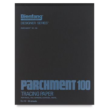 Open in modal - Bienfang Parchment 100 Tracing Paper Pad - 9" x 12", front cover