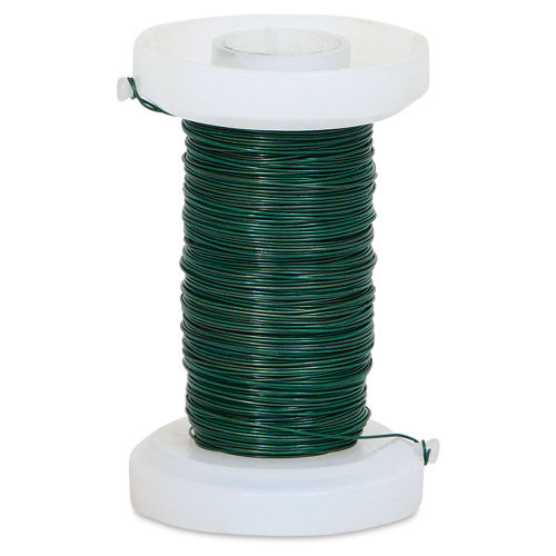 Craft Decor Floral Wire - Green, 30 Gauge, 118 ft, Spool