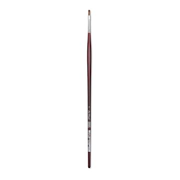 Open in modal - Da Vinci Grigio Synthetic Brush - Flat, Long Handle, Size 2