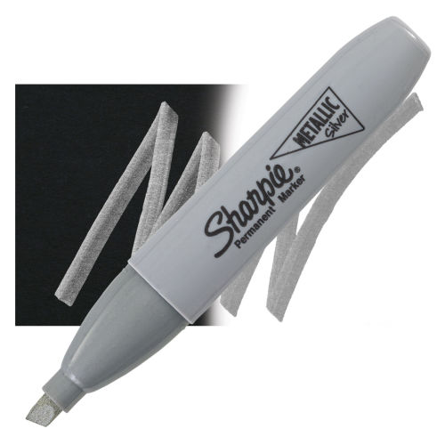 Sharpie Metallic Silver Pen, 2 count per pack -- 3 per case.