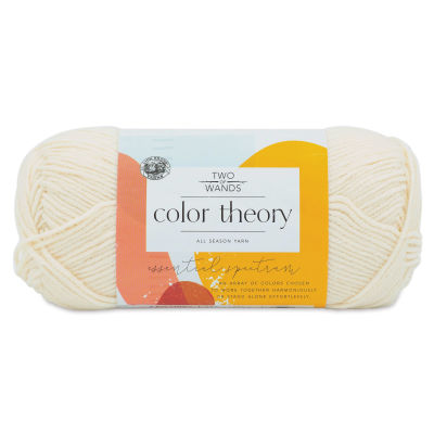 Lion Brand Color Theory Yarn - Ivory (yarn skein with label)