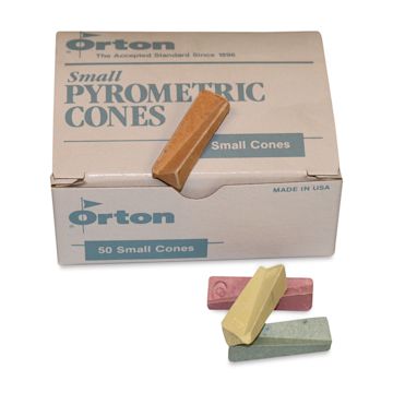 Open in modal - Orton Small Pyrometric Cones, Cone 018 - Box of 50