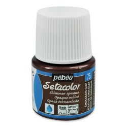 Pebeo Setacolor Fabric Paint - Chocolate Chip, Shimmer, 45 ml bottle
