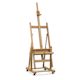 Blick by Jullian Convertible H-Frame Easel - Angled view of easel upright with mast extended 