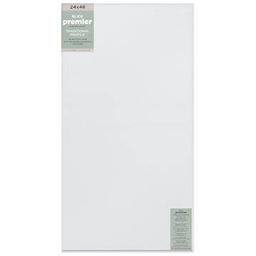 Open in modal - Blick Premier Stretched Cotton Canvas - Traditional Profile, Splined, 24" x 48", front