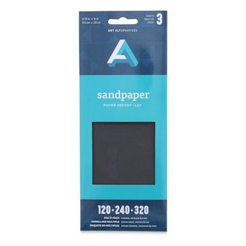 Open in modal - Art Alternatives Sandpaper - Multi Texture Pack, Pkg of 3, 3.75" x 9"