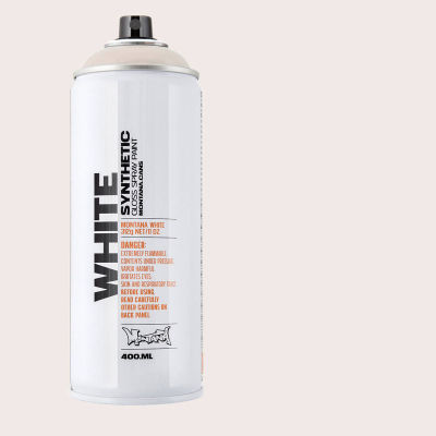 Montana White Spray Paint - Ancient White, 400 ml, Spray Can with Swatch