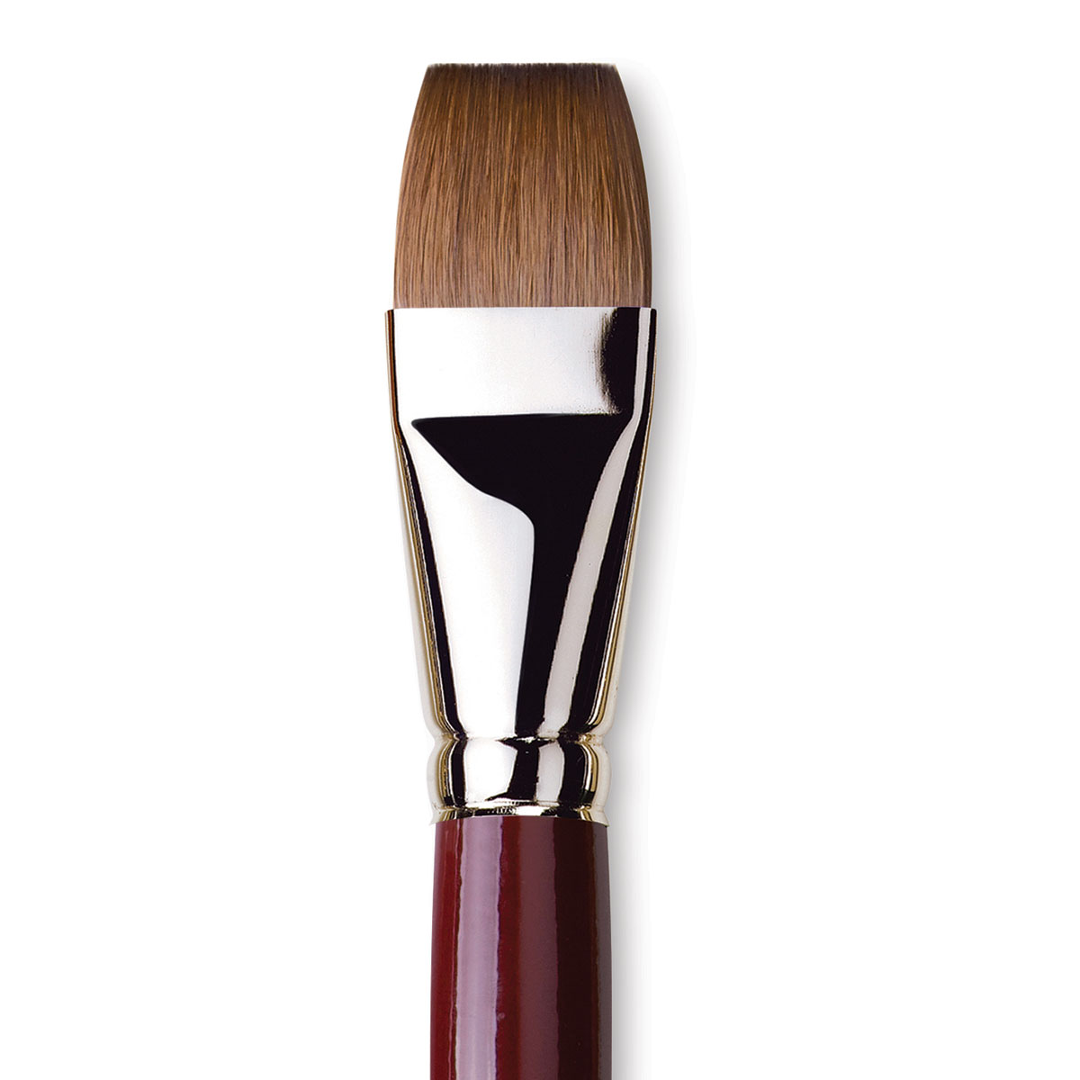 Da Vinci Kolinsky Red Oil Sable Brush - Bright, Long Handle, Size 28