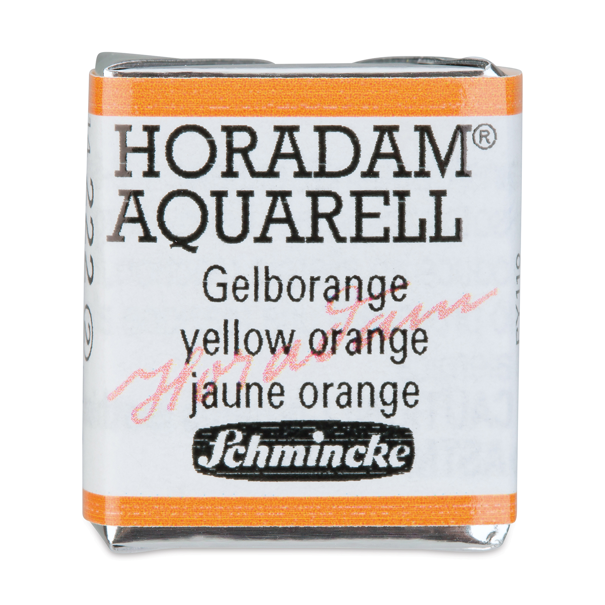 Schmincke Horadam Watercolor Yellow Orange Half-Pan