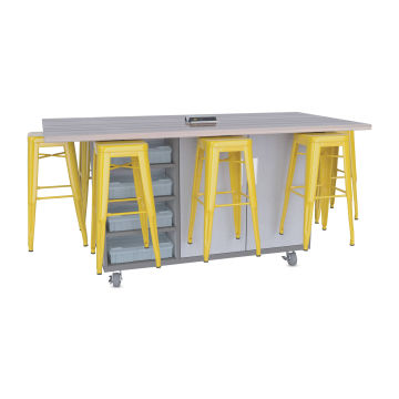 Edison ''Ed'' Table w/ 6 Stools (36'' H)