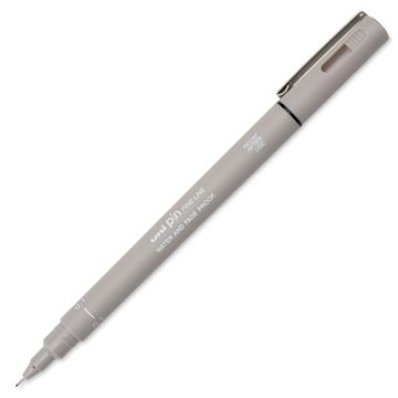 Open in modal - Uni Pin Fine Liner Pen - 0.1 mm, Light Grey, cap off
