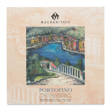 Acquerello Portofino Watercolor Pads - Front view of Square pad
