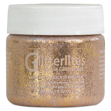 Open in modal - Angelus Glitterlites Flexible Glittercoat Paint - Desert Gold, 1 oz