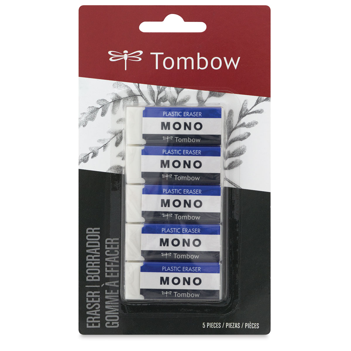 Tombow Mono Colored Pencil Erasers, 2ct.