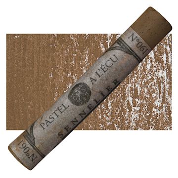 Open in modal - Sennelier Soft Pastel - Bistre 061 pastel and swatch