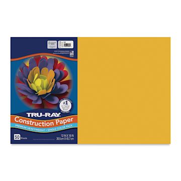 Open in modal - Pacon Tru-Ray Construction Paper - 12" x 18", Gold, 50 Sheets