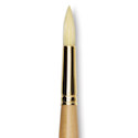 Raphaël D'Artigny Interlocked White Bristle Brush - Round, Long Handle, Size 18