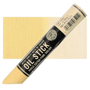 Open in modal - Sennelier Artists' Oil Stick - Pale Ochre stick and swatch