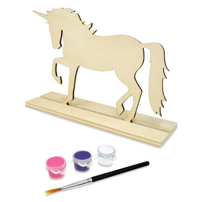Krafty Kids Wood Décor Stand Painting Kit - Unicorn