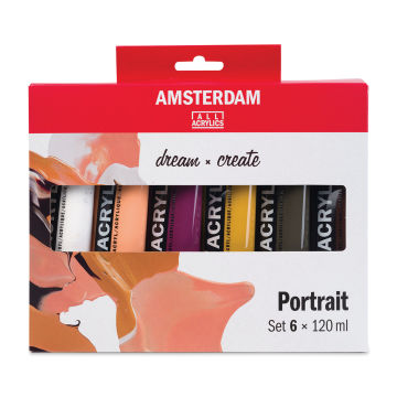 Amsterdam Standard Series Acrylics - Set of 6, Portrait Colors