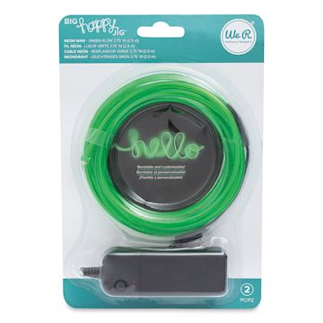 Open in modal - We R Memory Keepers Neon Wire - Front of Green Glow blister package
